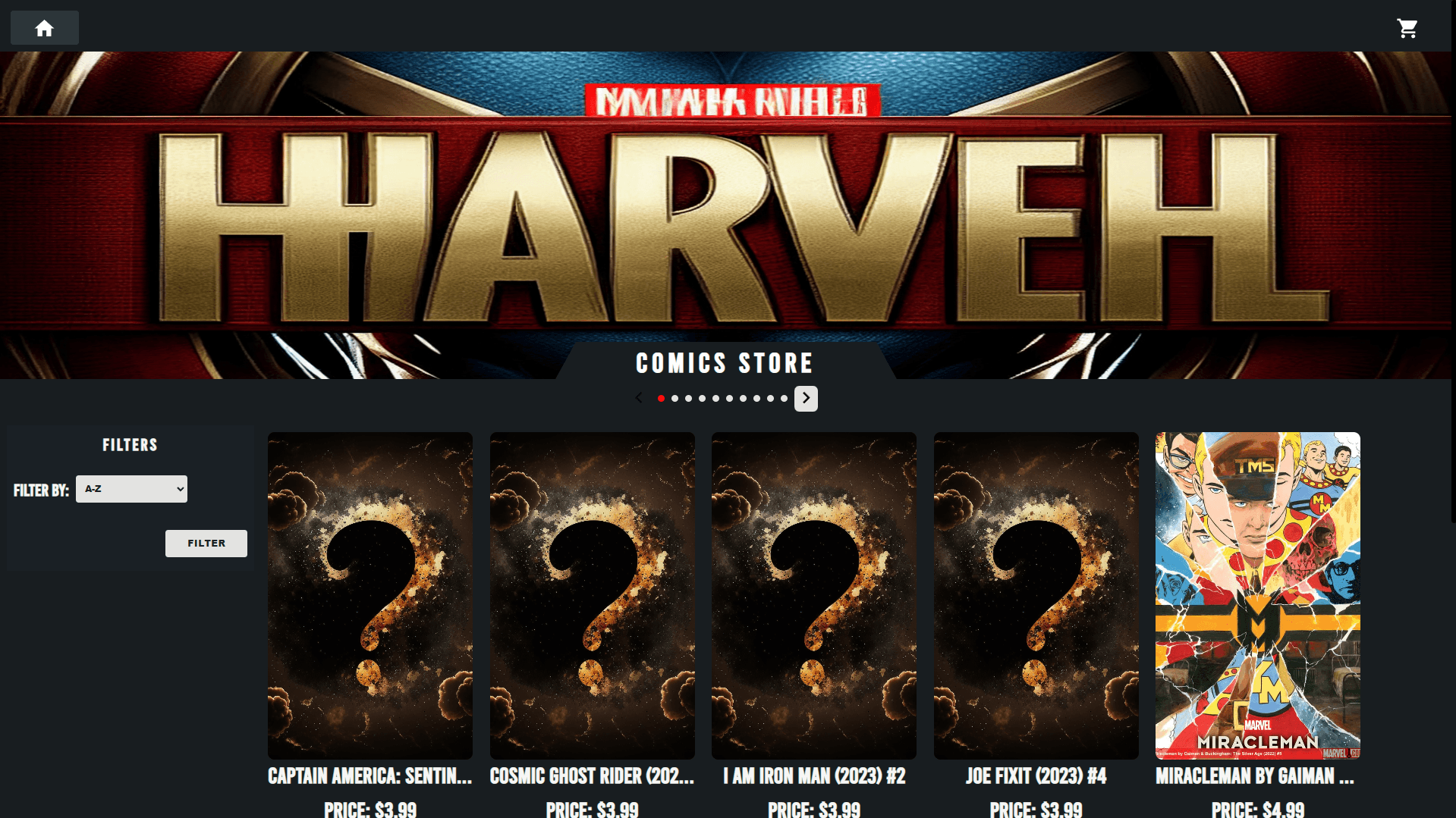 Comics E-Commerce's screenshot